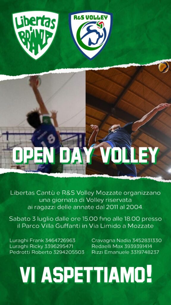 OPEN DAY VOLLEY — 3 / 10 Luglio